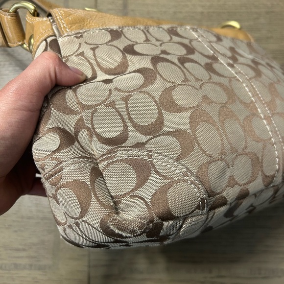 Coach Bleecker Legacy Buckle Leather Flap Shoulder Bag Y2K Vintage - Picture 14 of 16